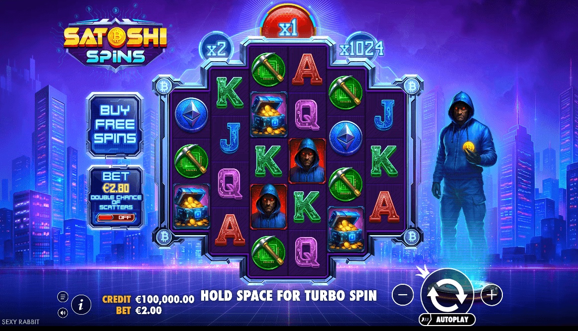 The game is set in a world of cryptocurrency